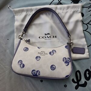 Coach Blueberry Pattern Shoulder Bag
